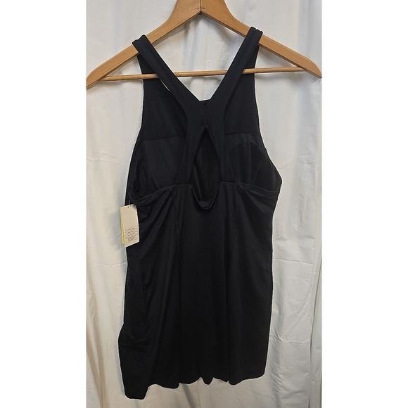 NWT Women's Knit Ruched Active Dress - All In Motion Black Tennis - Picture 3 of 10
